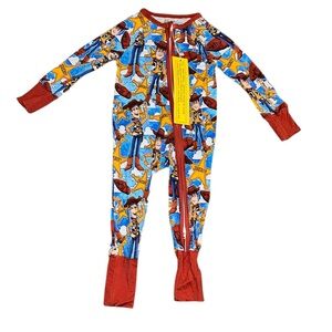 NWT Disney Pixar Toy Story Bamboo Zippy Footed Romper 6-12 months Wei Wei